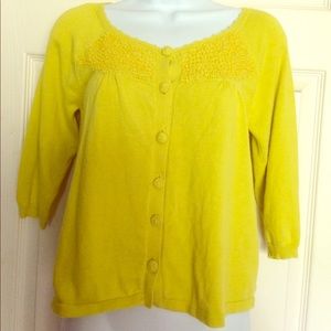 Miss Me yellow cardigan