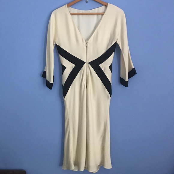 Milly of New York Ivory Silk Dress NWT - Picture 2 of 4