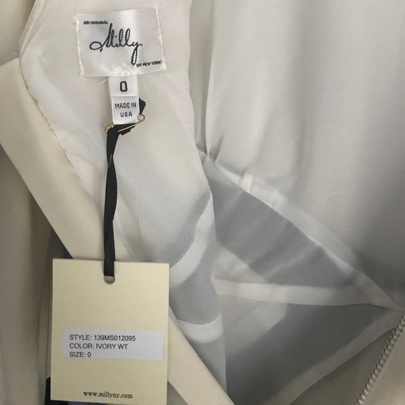 Milly of New York Ivory Silk Dress NWT - Picture 3 of 4