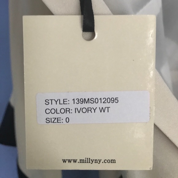 Milly of New York Ivory Silk Dress NWT - Picture 4 of 4