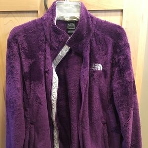Purple Fuzzy Northface jacket