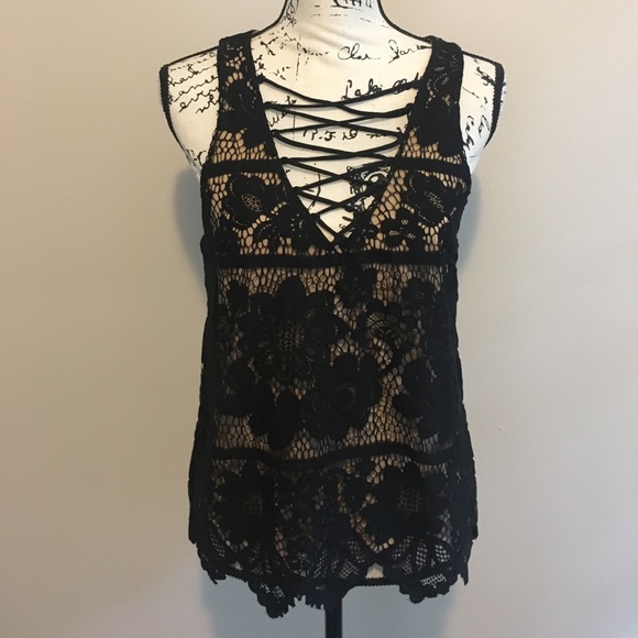 NWT Express lace blouse size M - Picture 2 of 5