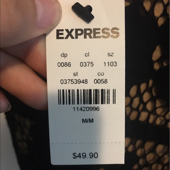 NWT Express lace blouse size M - Picture 5 of 5