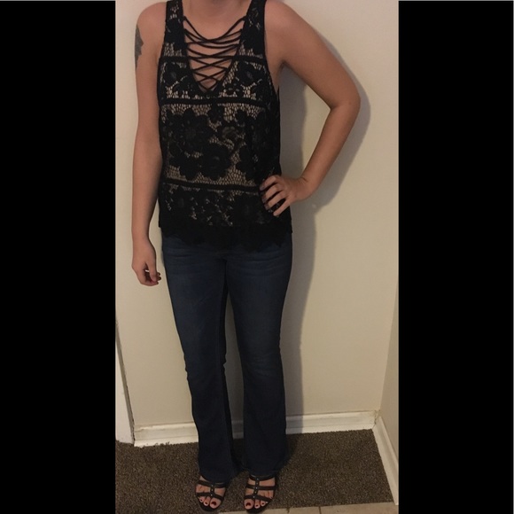 NWT Express lace blouse size M - Picture 3 of 5