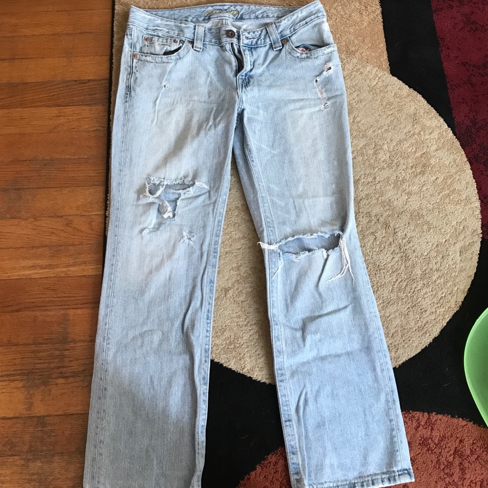 Distressed American Eagle jeans