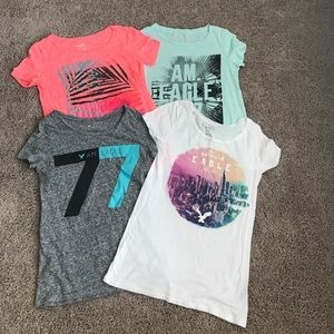 Lot of 4 AE graphic tshirts
