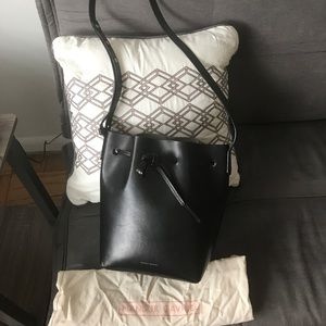 SOLD! Mansur Gavriel Mini Bucket Bag Black/Argento