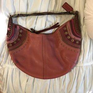 Bohemian pink COACH bag