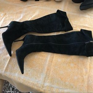 BCBGirls black suede over the knee boots 8.5