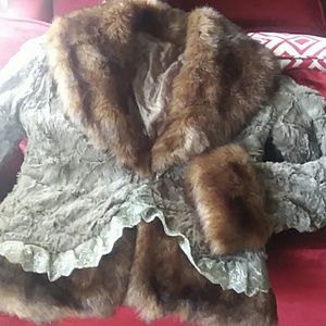 Faux fur jacket