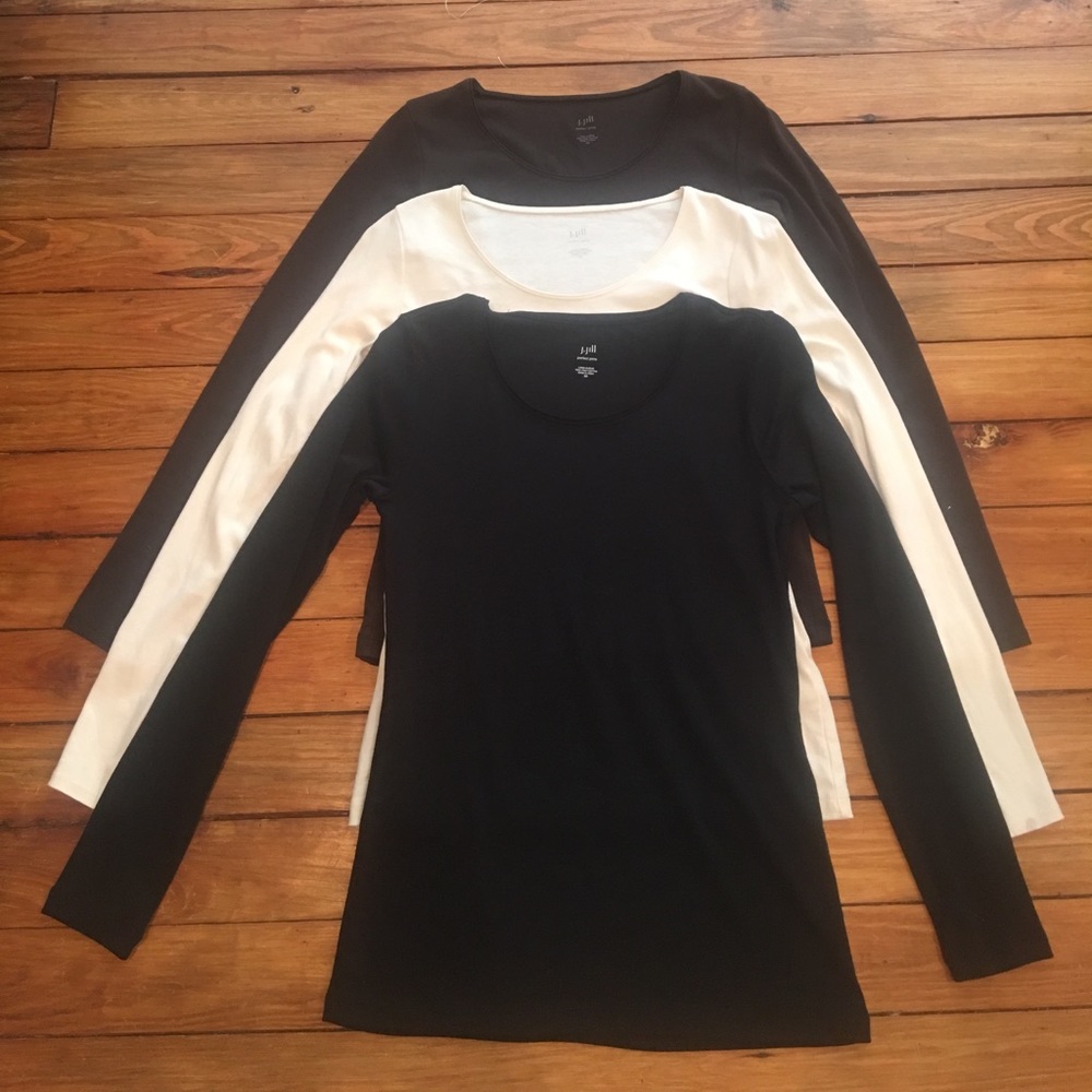 J. Jill Perfect Pima Long Sleeve Bundle XS