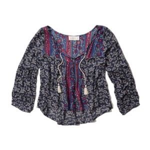 A&F Mackenzie Peasant Top