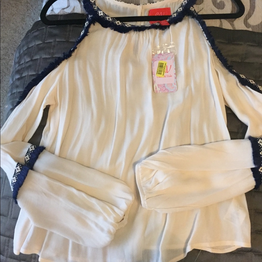 Cold shoulder blouse