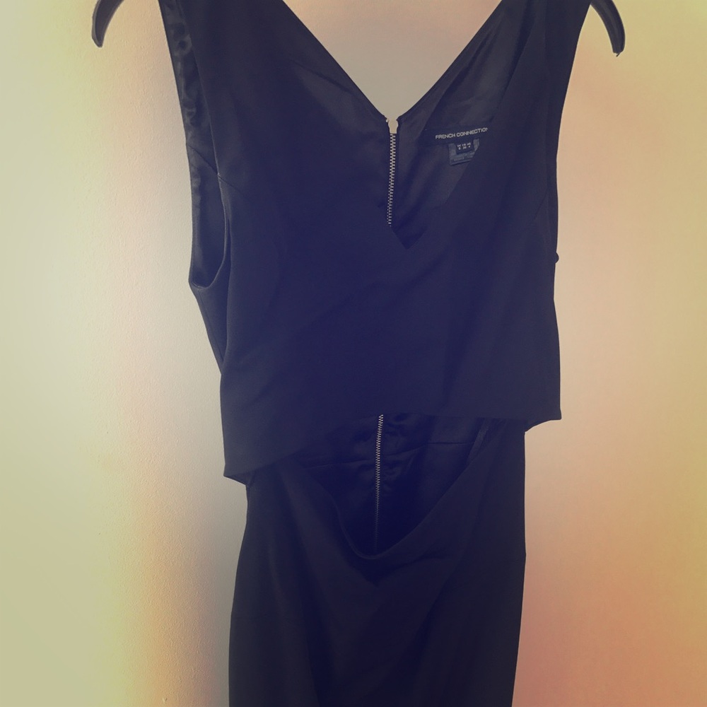 Black dress - cropped top