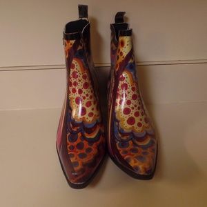 MULTI COLOR COWGIRL RAIN BOOTS