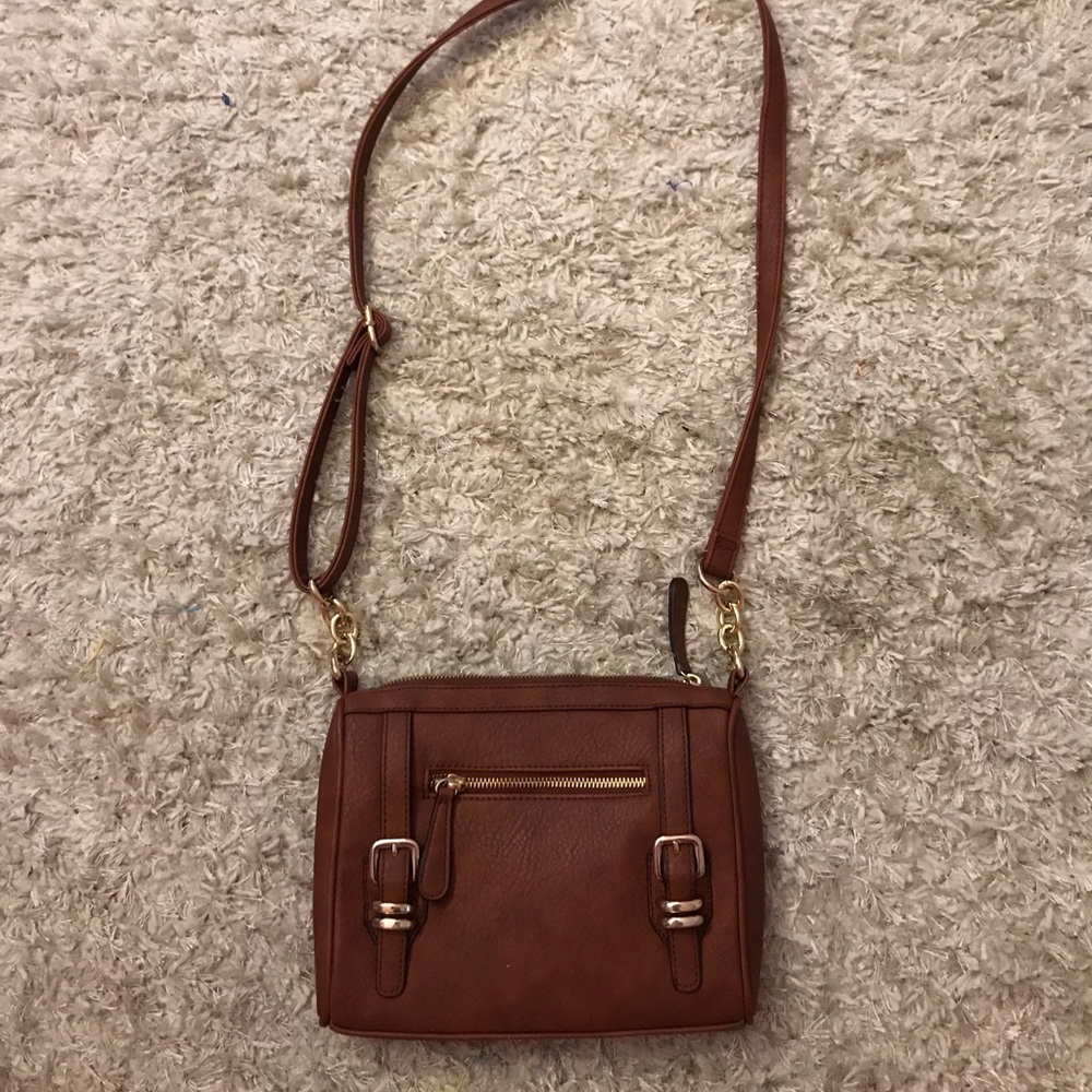 Tan satchel