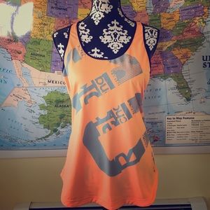 Orange Reebok Athletic Tank