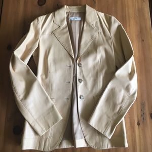 Cream leather PRADA Blazer