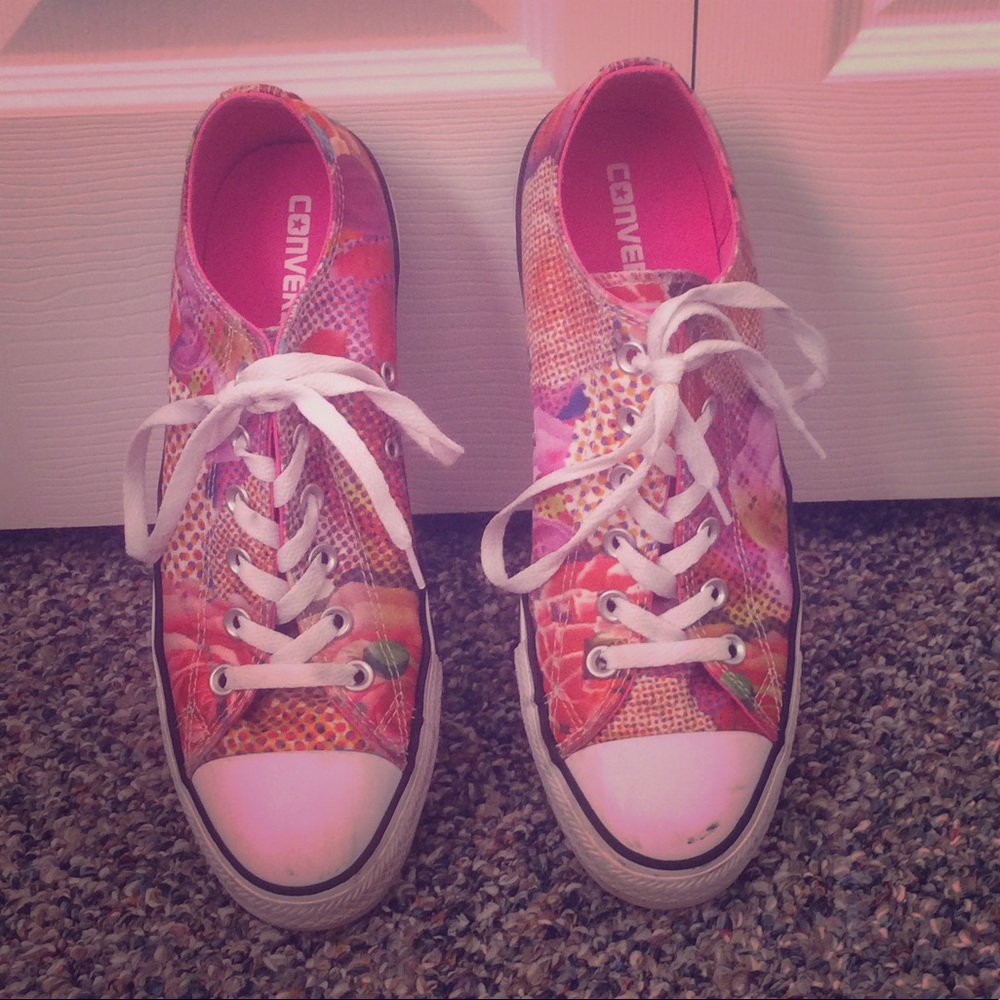 Patterned Converse sneakers