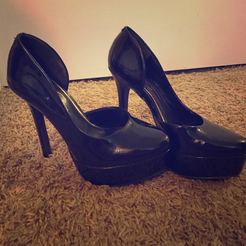 👠Barely worn Jessica Simpson black pumps 👠
