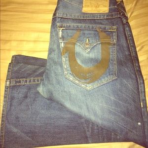 Pair of jeans barley used