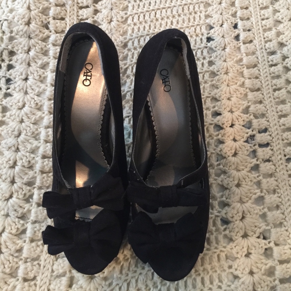 Cato black high heels