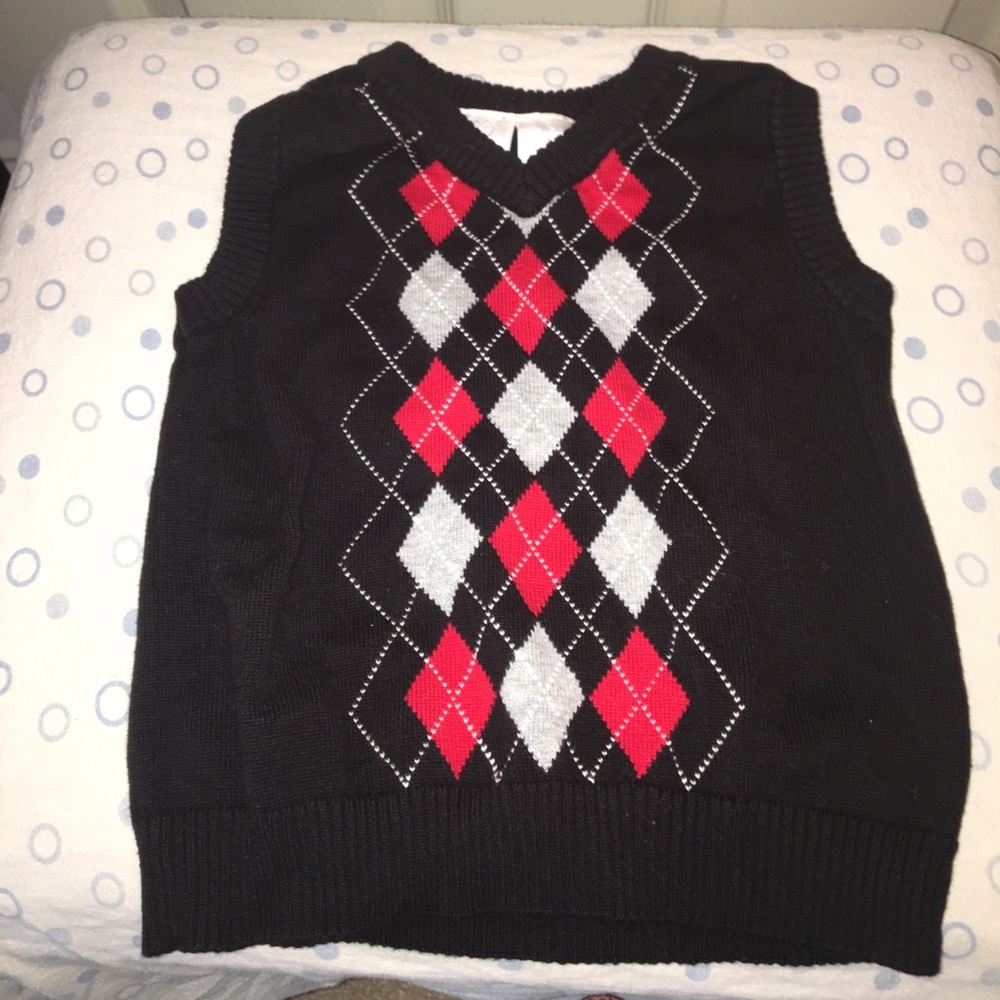 Argyle sweater vest.