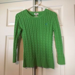 Womens Lilly Pulitzer 3/4 cable knit sweater XS