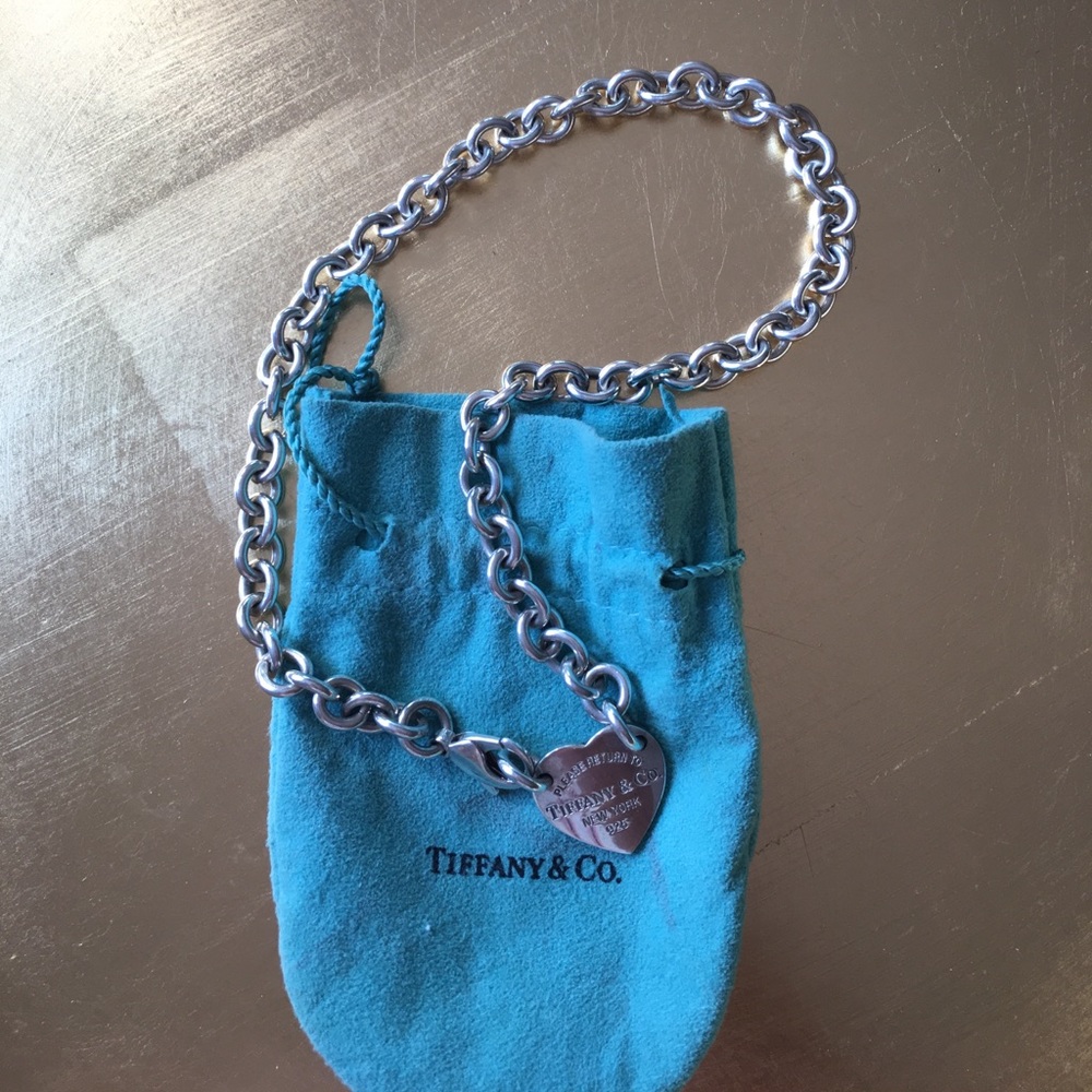 Authentic Return to Tiffany's heart tag choker