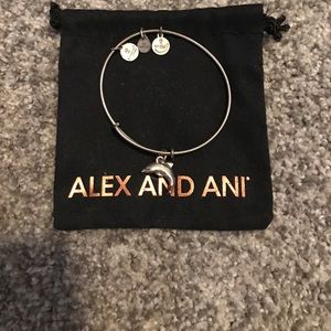 Alex & Ani dolphin bracelet in silver