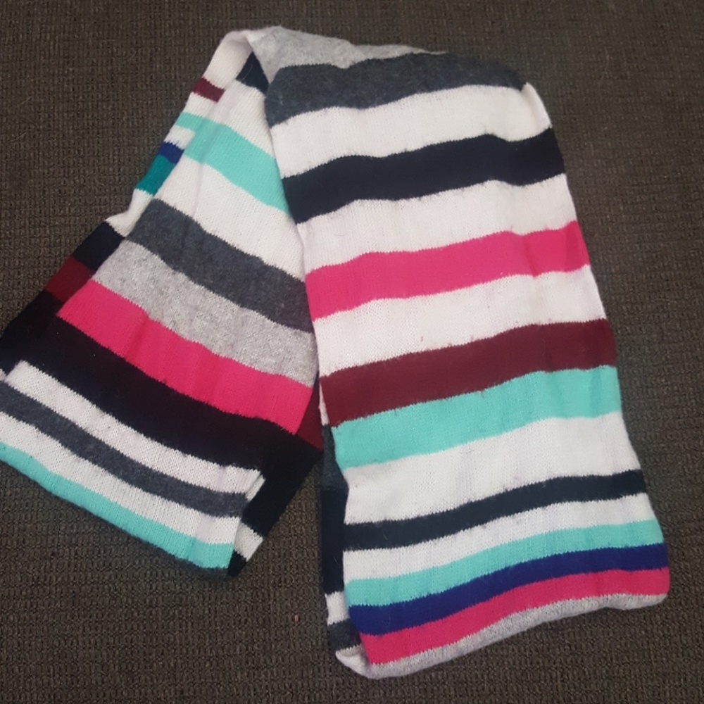 Multi colored infinity scarf