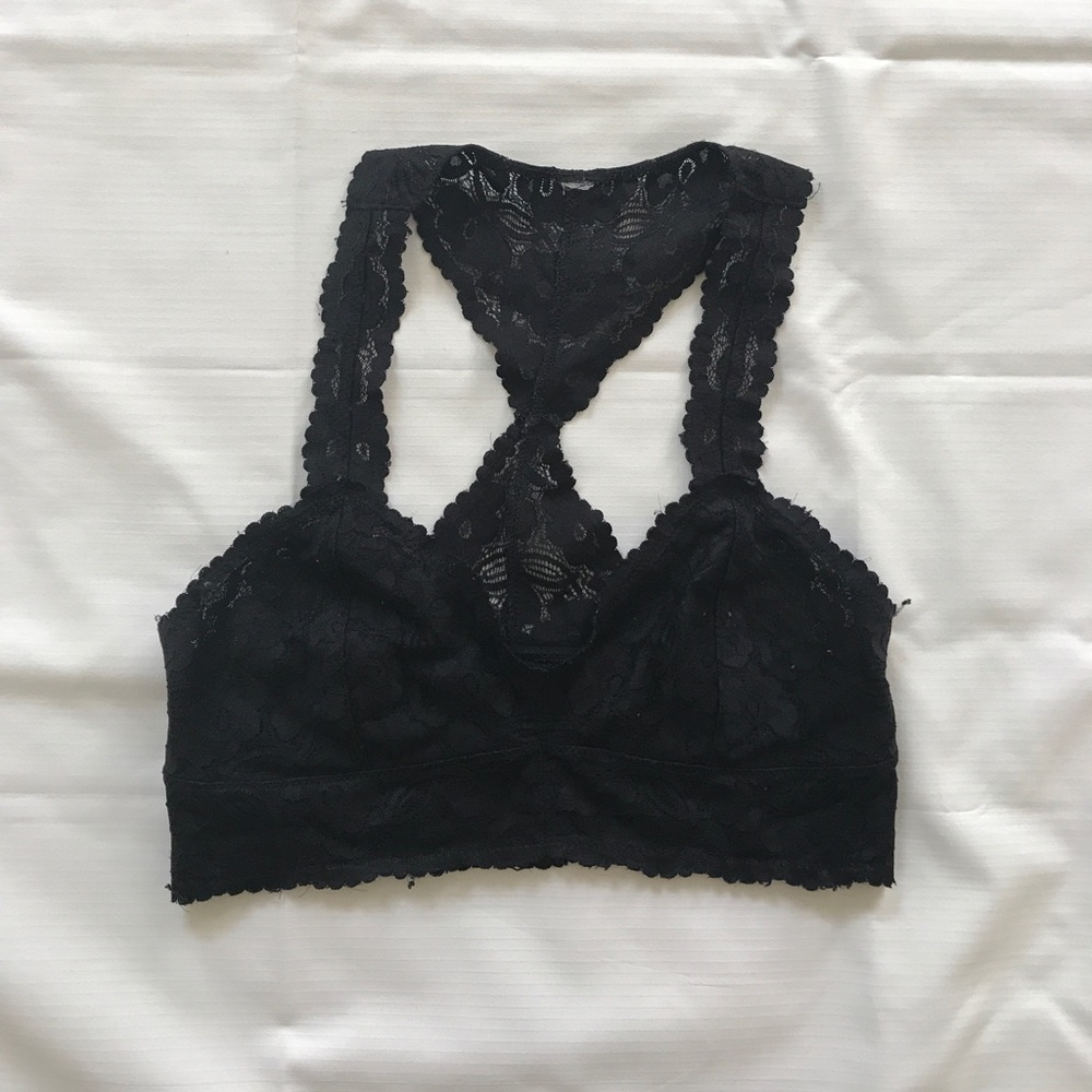 Free People racer back lace bralette