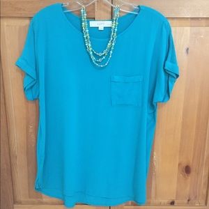 Turquoise top
