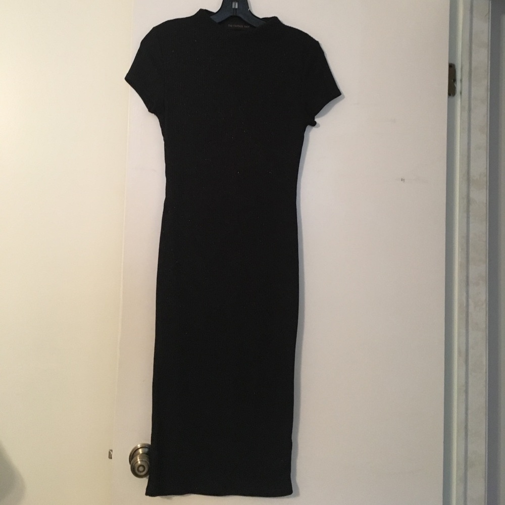Little black knit dress