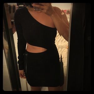 Asos black mini dress