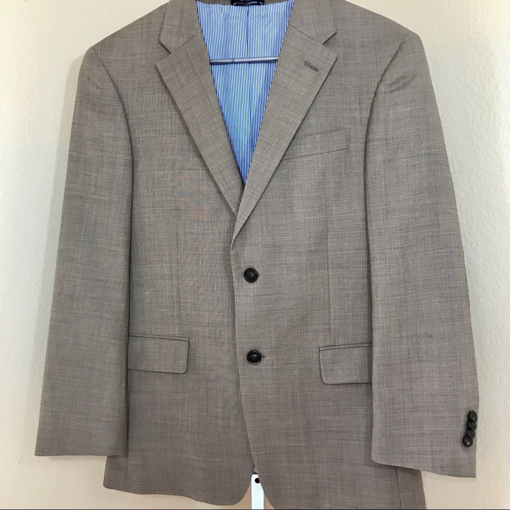 Tommy Hilfiger Tan Plaid Sports Jacket Size 38S