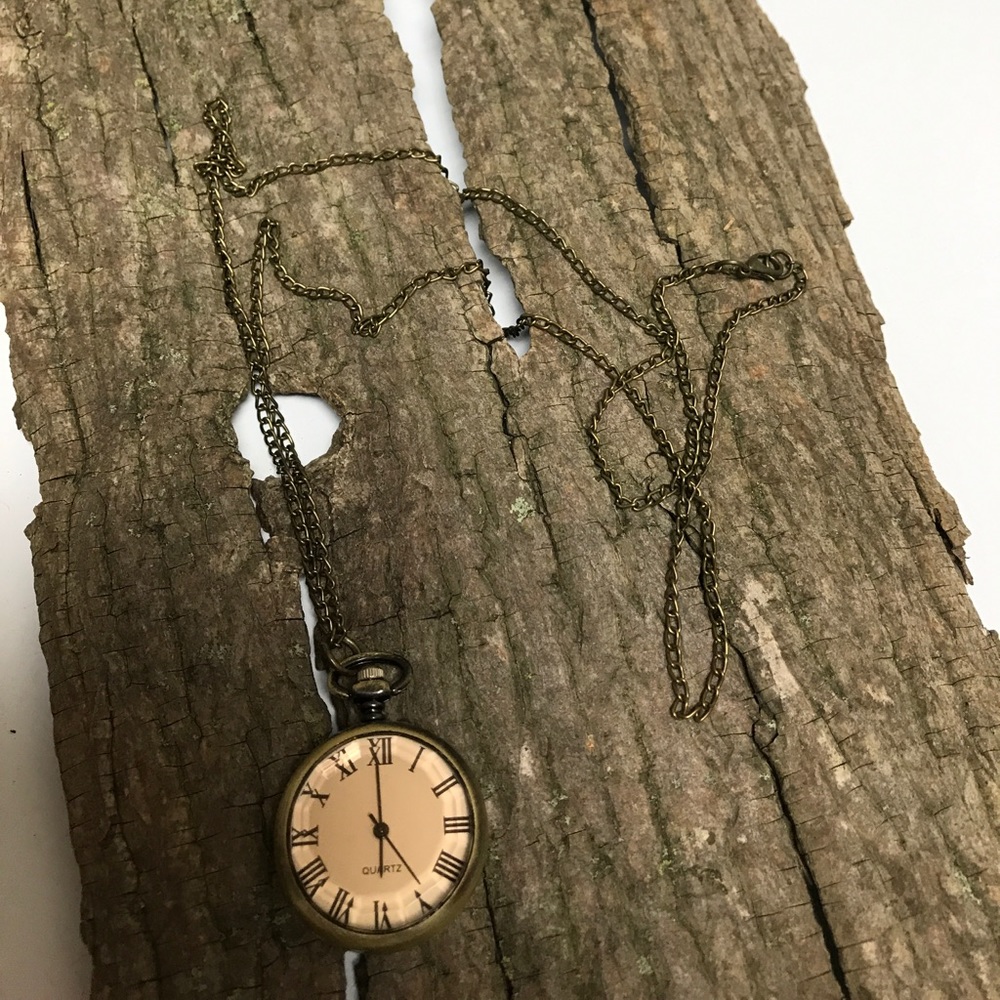 Long decorative watch pendant