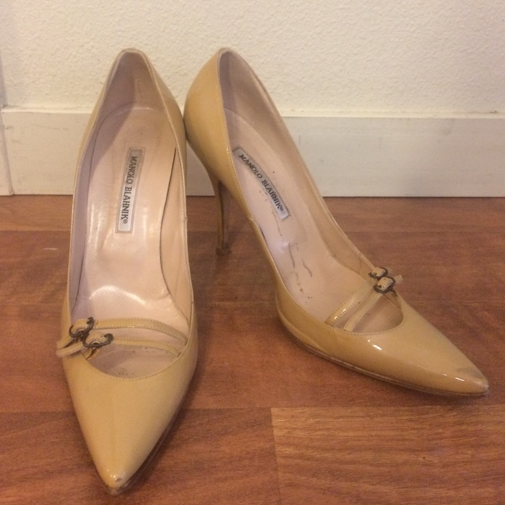Manolo Blahnik Patent Leather Stilleto