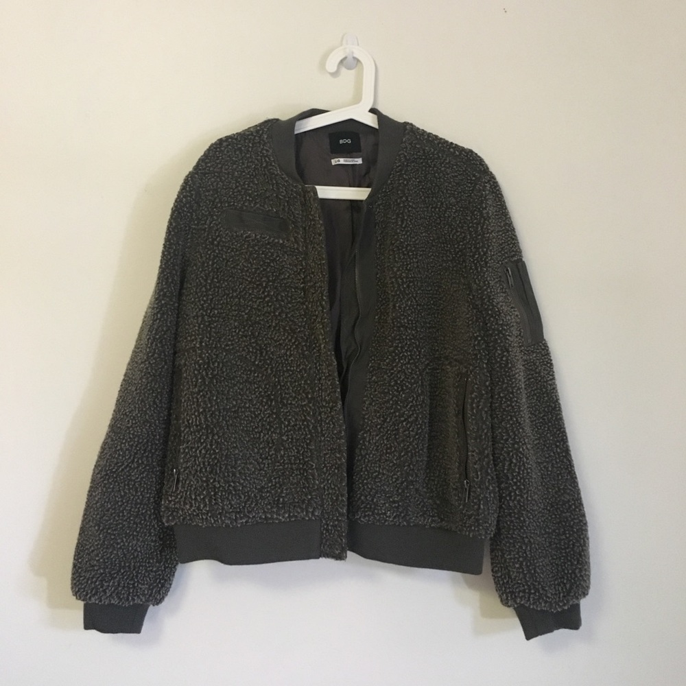 Urban Outfitters Teddy Bomber Jacket