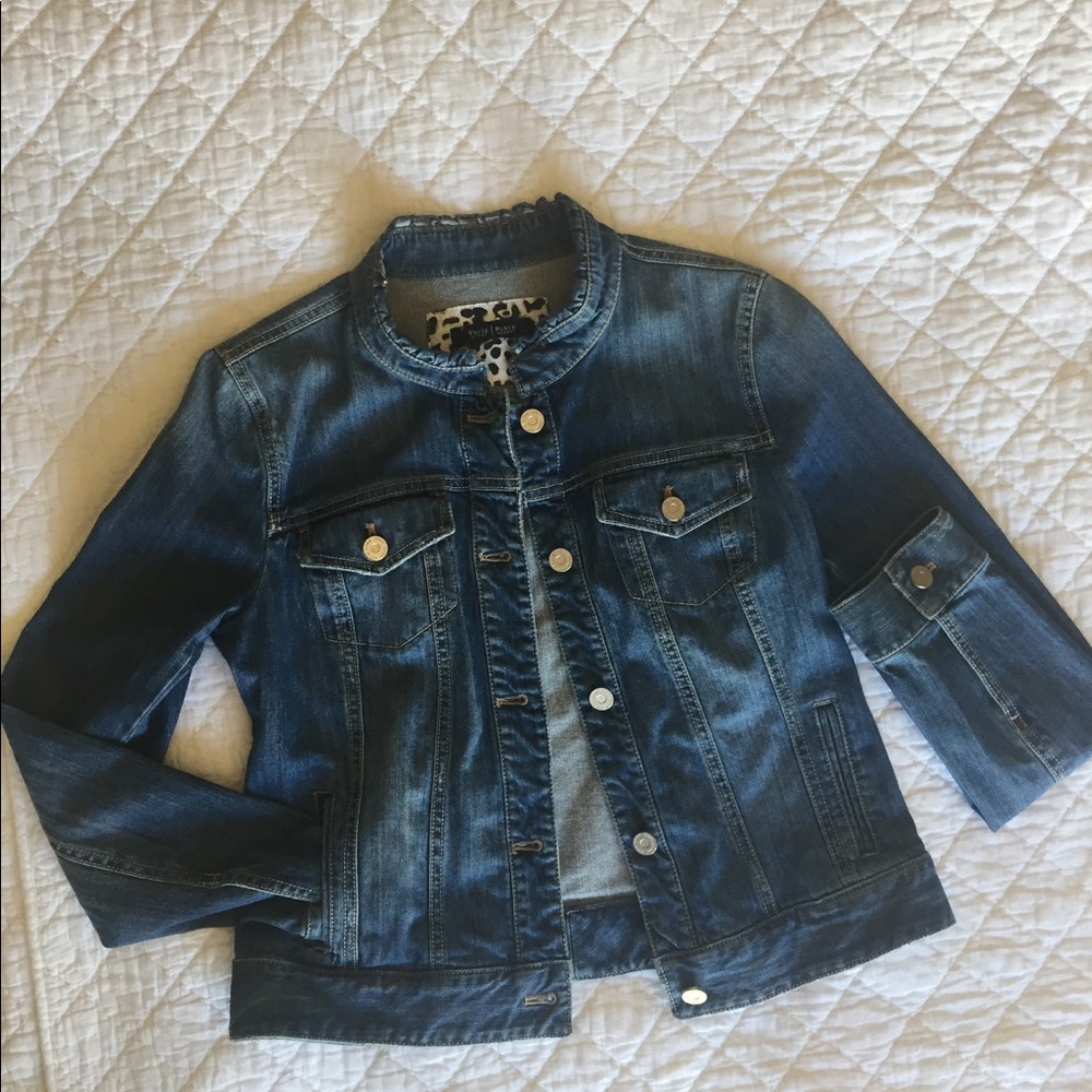 White House Black Market Denim Jacket