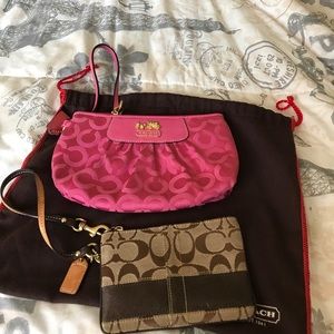 Coach wristlets