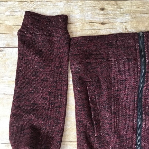 Mulled Wine Knit Moto Jacket - Picture 5 of 6