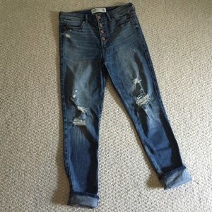 Abercrombie Ankle Jean High Rise