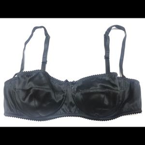 Dolce & Gabbana Black Silk Bra (34B). NEW W/ TAGS!