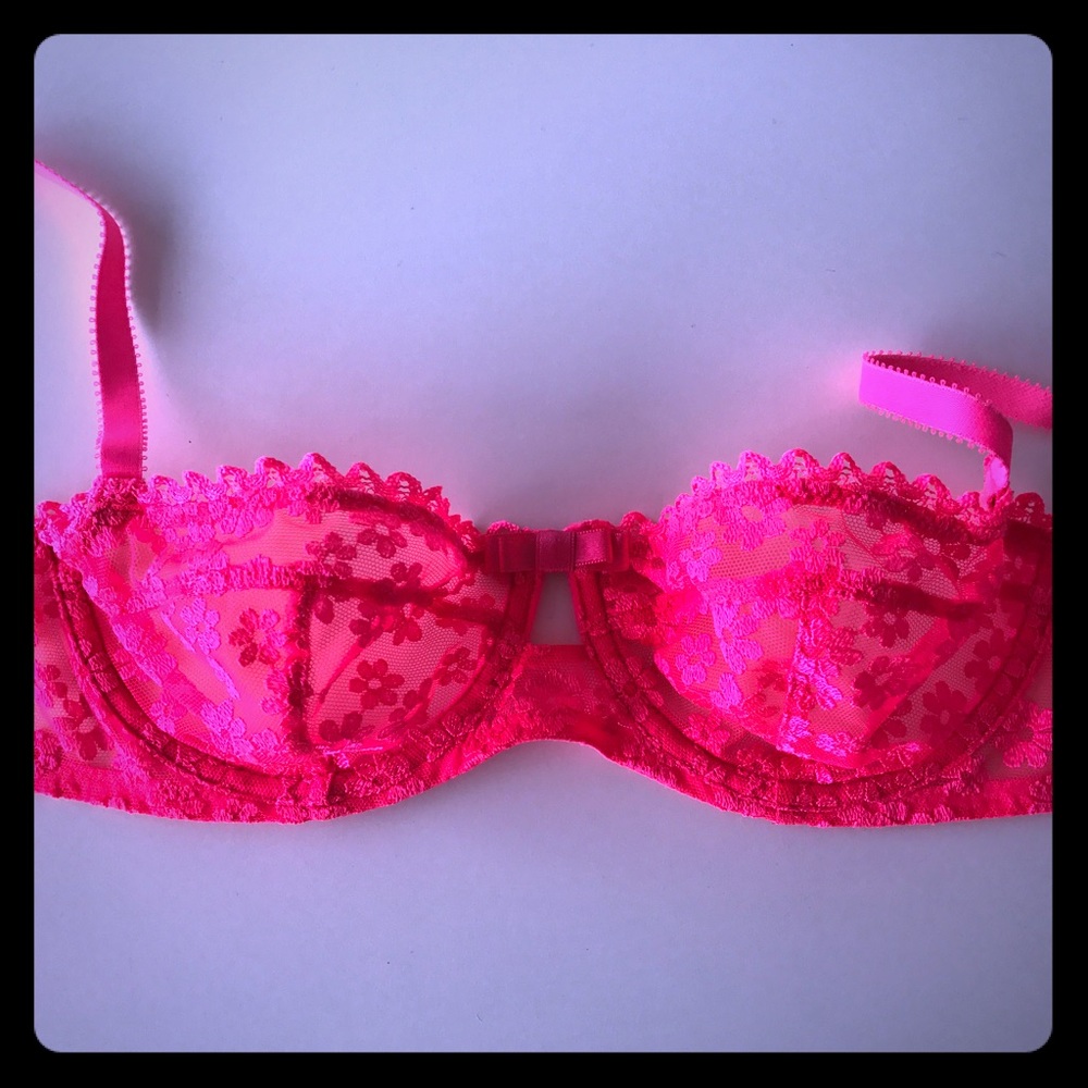 Pink bra
