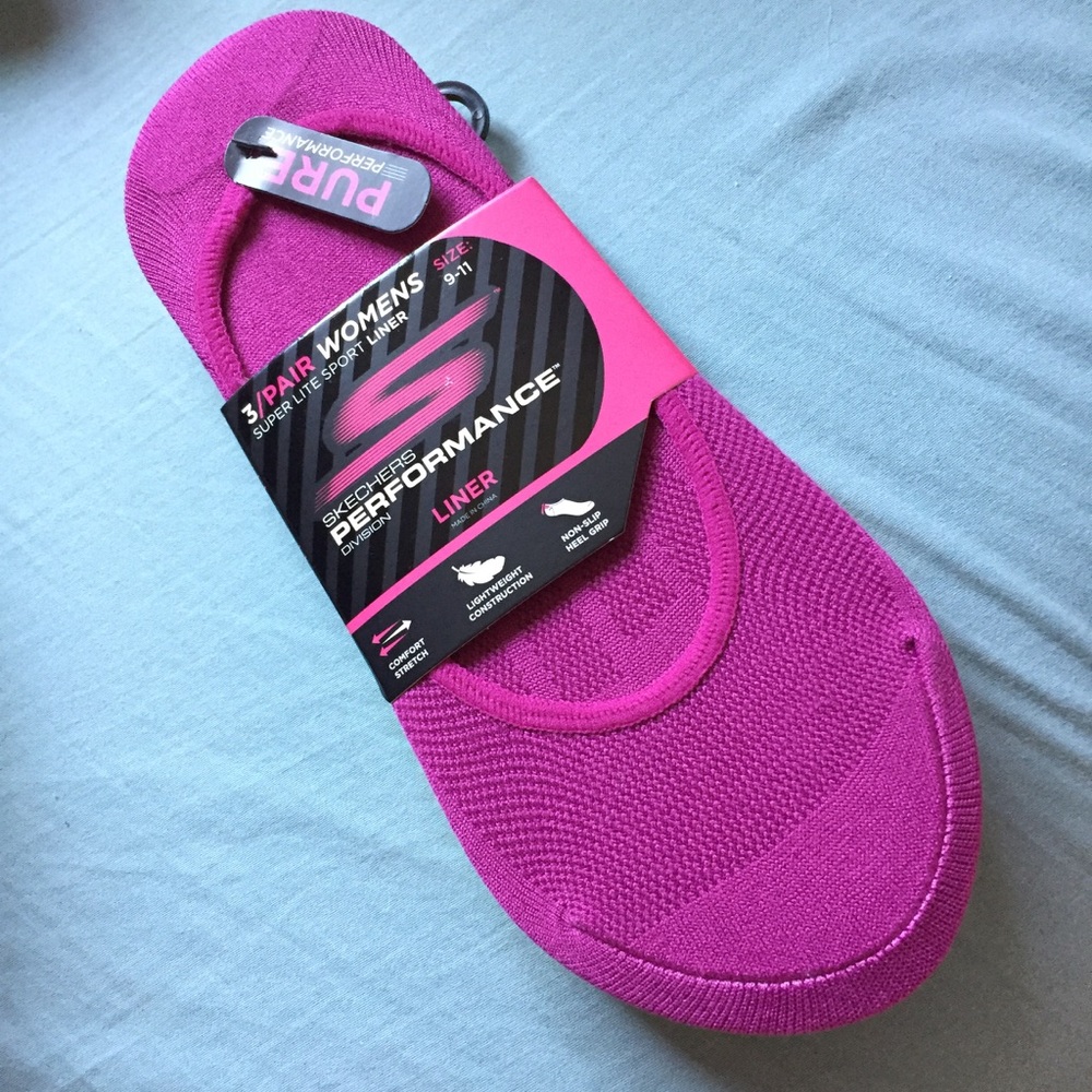 3 pair Skechers super lite sport liner sock