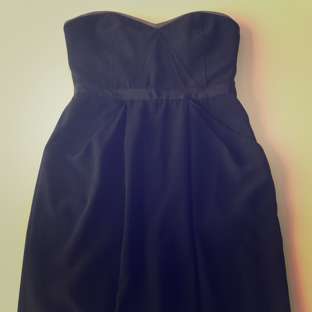 BCBG Strapless black dress