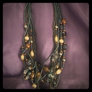 Multi Tone Multi Chain Necklace