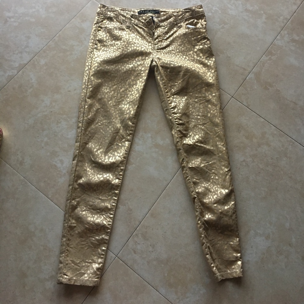 Cheetah skinny jeans