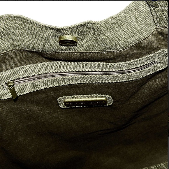 1 LEFT! Steve Madden Canvas Tote Patches and Pins - Picture 4 of 4